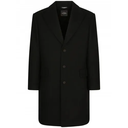Coats > Single-Breasted Coats - - Dolce & Gabbana - Modalova