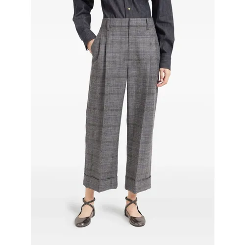 Trousers > Cropped Trousers - - Brunello Cucinelli - Modalova