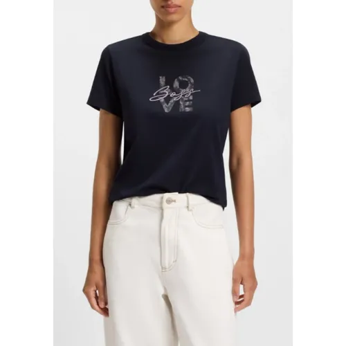 Hugo - Tops > T-Shirts - Blue - Hugo - Modalova