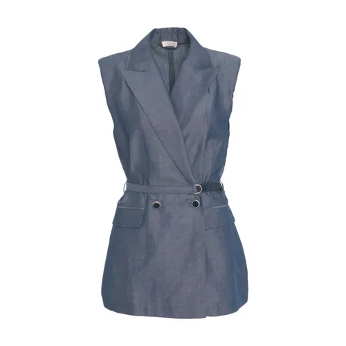 Liu Jo - Jackets > Vests - Blue - Liu Jo - Modalova
