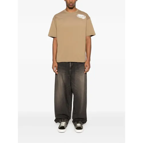 Diesel - Tops > T-Shirts - Beige - Diesel - Modalova