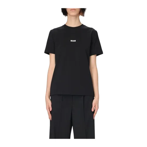 Msgm - Tops > T-Shirts - Black - Msgm - Modalova