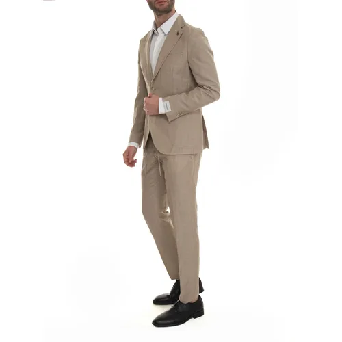 Suits > Suit Sets > Single Breasted Suits - - Paoloni - Modalova