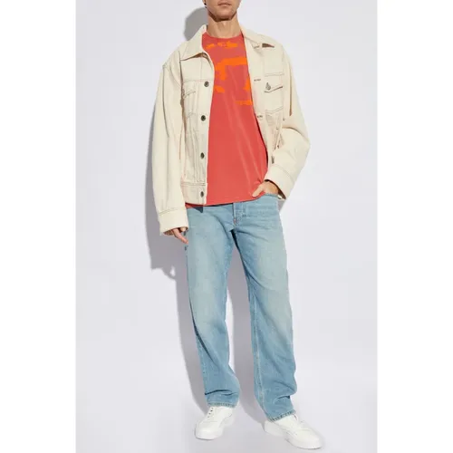 Diesel - Tops > T-Shirts - Red - Diesel - Modalova