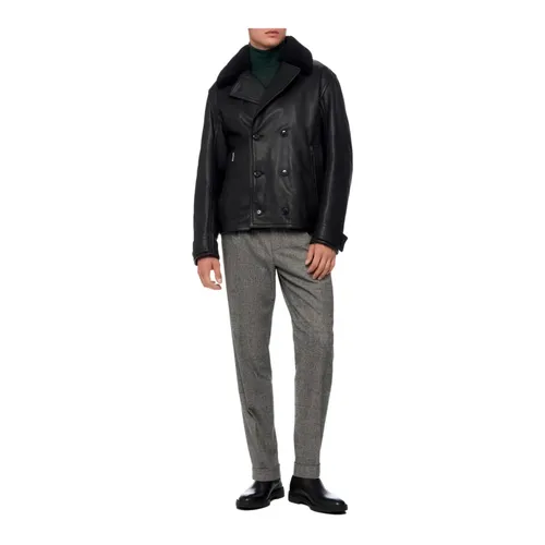Jackets > Leather Jackets - - Hugo - Modalova