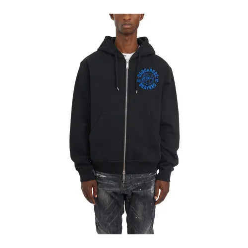 Sweatshirts & Hoodies > Zip-throughs - - Dsquared2 - Modalova