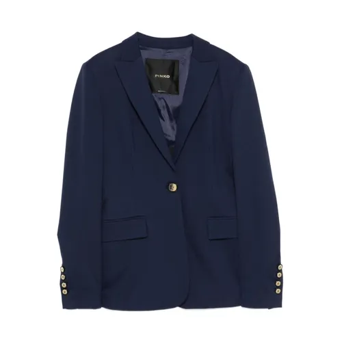 Pinko - Jackets > Blazers - Blue - Pinko - Modalova