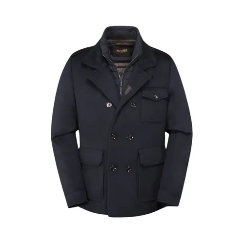 Coats > Double-Breasted Coats - - Moorer - Modalova