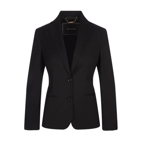 Kiton - Jackets > Blazers - Black - Kiton - Modalova
