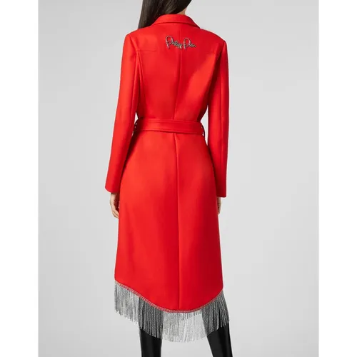 Coats > Belted Coats - - Philipp Plein - Modalova