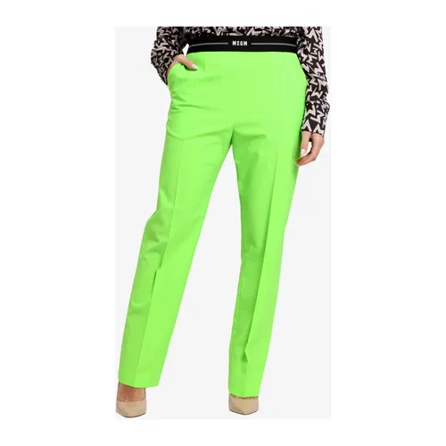 Msgm - Trousers > Chinos - Green - Msgm - Modalova