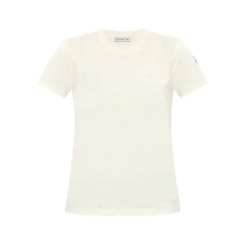 Moncler - Tops > T-Shirts - White - Moncler - Modalova