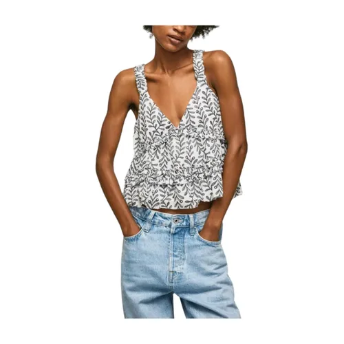 Tops > Sleeveless Tops - - Pepe Jeans - Modalova