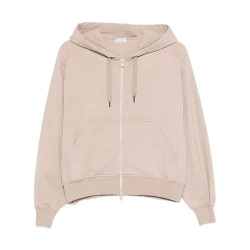 Sweatshirts & Hoodies > Zip-throughs - - Brunello Cucinelli - Modalova