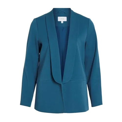 Vila - Jackets > Blazers - Blue - Vila - Modalova
