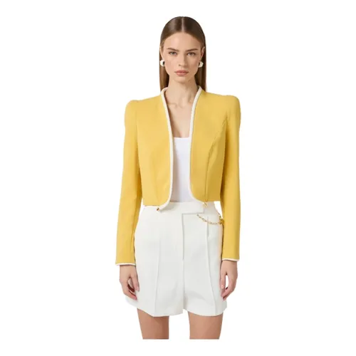 Jackets > Blazers - - Elisabetta Franchi - Modalova