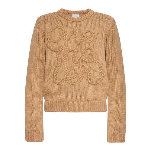 Knitwear > Round-neck Knitwear - - Moncler - Modalova