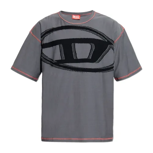 Diesel - Tops > T-Shirts - Gray - Diesel - Modalova