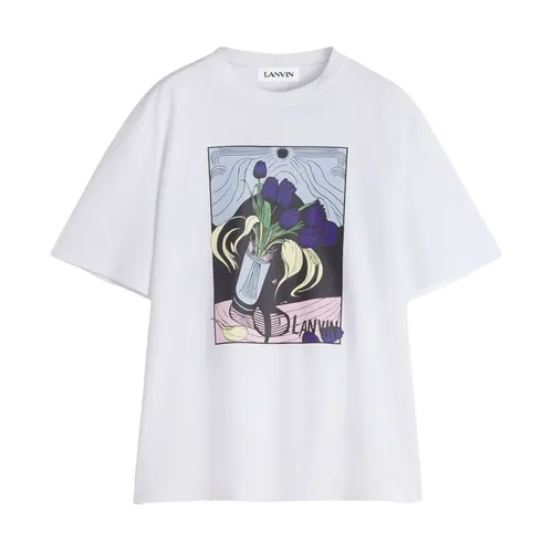 Lanvin - Tops > T-Shirts - White - Lanvin - Modalova