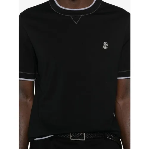 Tops > T-Shirts - - Brunello Cucinelli - Modalova
