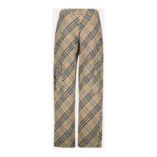 Trousers > Straight Trousers - - Burberry - Modalova