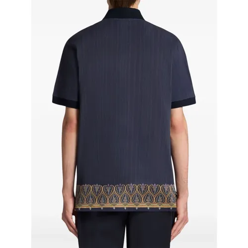 Etro - Tops > Polo Shirts - Blue - Etro - Modalova
