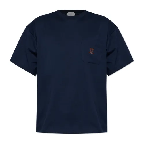 Versace - Tops > T-Shirts - Blue - Versace - Modalova