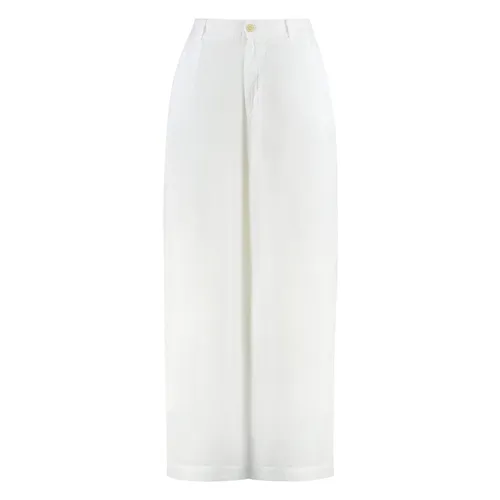 Trousers > Straight Trousers - - 120% Lino - Modalova