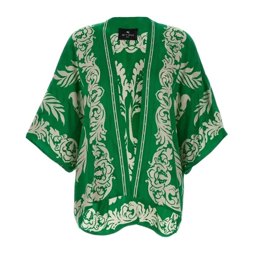 Etro - Jackets > Capes - Green - Etro - Modalova