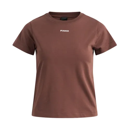 Pinko - Tops > T-Shirts - Brown - Pinko - Modalova