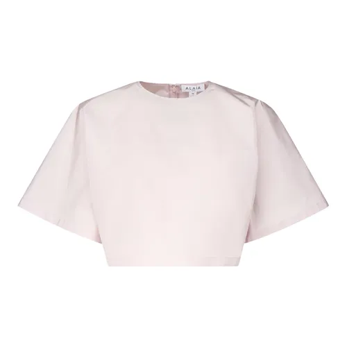 Alaïa - Tops > T-Shirts - Pink - Alaïa - Modalova