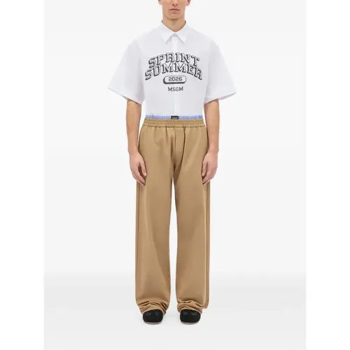 Trousers > Sweatpants - - Msgm - Modalova