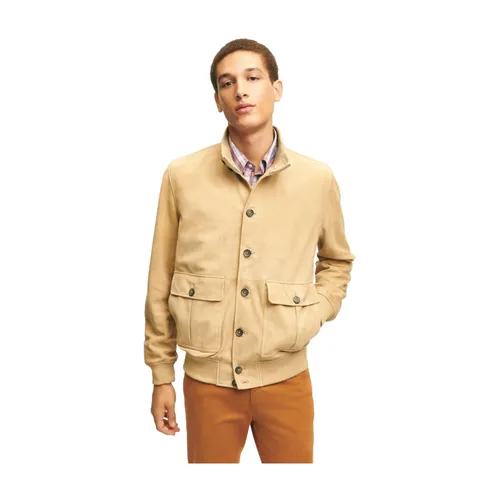 Jackets > Leather Jackets - - Brooks Brothers - Modalova