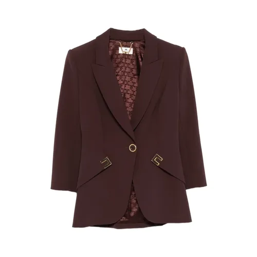 Jackets > Blazers - - Elisabetta Franchi - Modalova