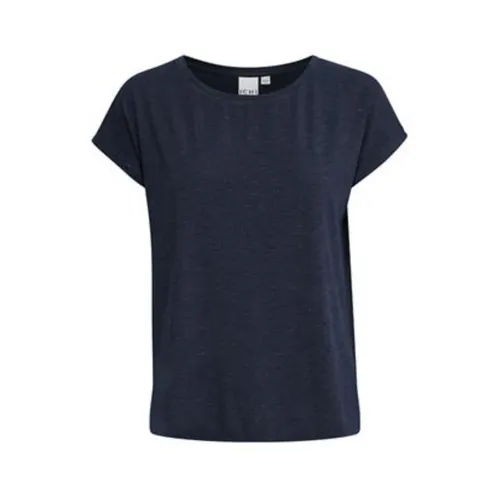 Ichi - Tops > T-Shirts - Blue - Ichi - Modalova