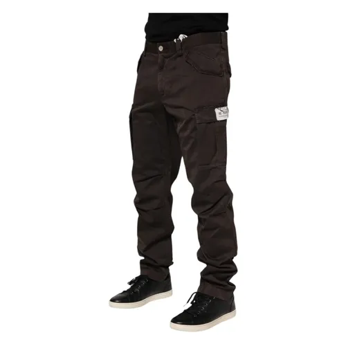 Trousers > Straight Trousers - - Dolce & Gabbana - Modalova