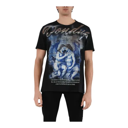 Dondup - Tops > T-Shirts - Black - Dondup - Modalova
