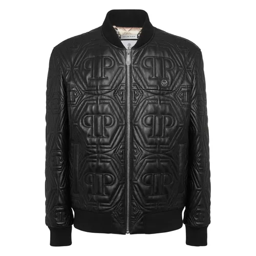 Jackets > Leather Jackets - - Philipp Plein - Modalova