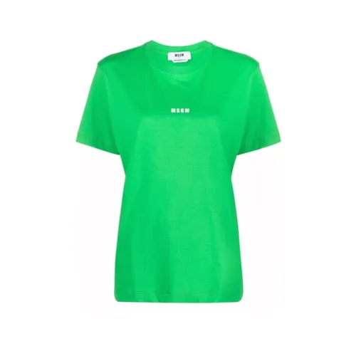 Msgm - Tops > T-Shirts - Green - Msgm - Modalova