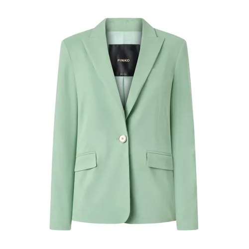 Pinko - Jackets > Blazers - Green - Pinko - Modalova