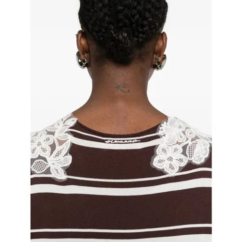 Knitwear > V-neck Knitwear - - Ermanno Scervino - Modalova