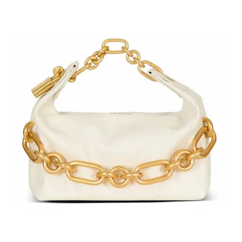 Balmain - Bags > Handbags - Beige - Balmain - Modalova