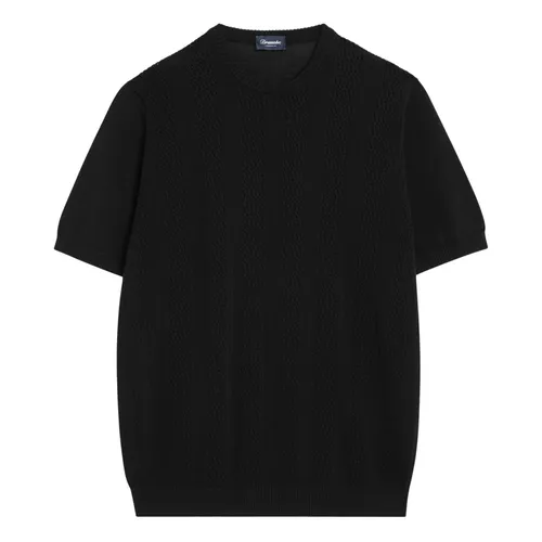 Drumohr - Tops > T-Shirts - Black - Drumohr - Modalova