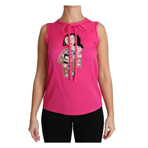 Tops > Sleeveless Tops - - Dolce & Gabbana - Modalova