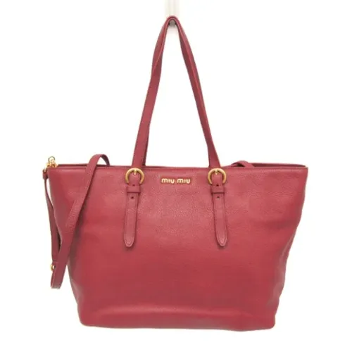 Pre-owned > Pre-owned Bags > Pre-owned Tote Bags - - Miu Miu Pre-owned - Modalova