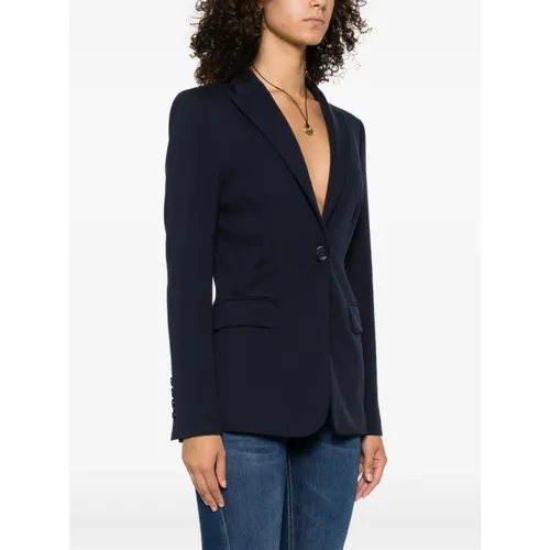 Pinko - Jackets > Blazers - Blue - Pinko - Modalova