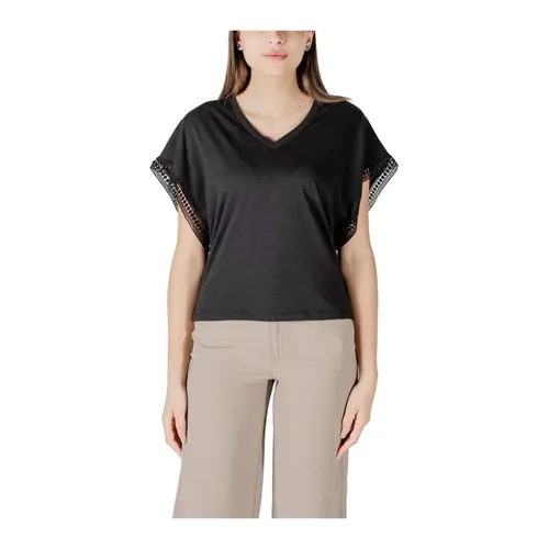 Ichi - Tops > T-Shirts - Black - Ichi - Modalova