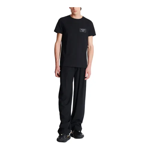 Balmain - Tops > T-Shirts - Black - Balmain - Modalova