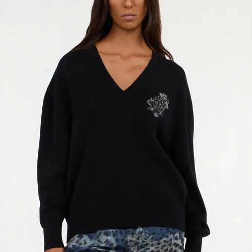 Knitwear > V-neck Knitwear - - Roberto Cavalli - Modalova