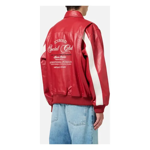 Jackets > Leather Jackets - - Iceberg - Modalova